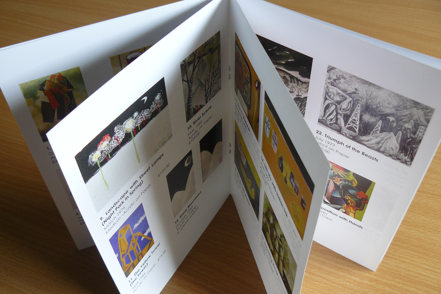 Inside view of exhibition catalogue