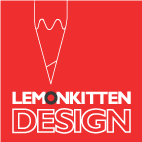 Red Lemonkitten Design Pencil Logo