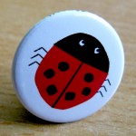 25mm ladybird badge