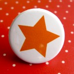 close up of star badge