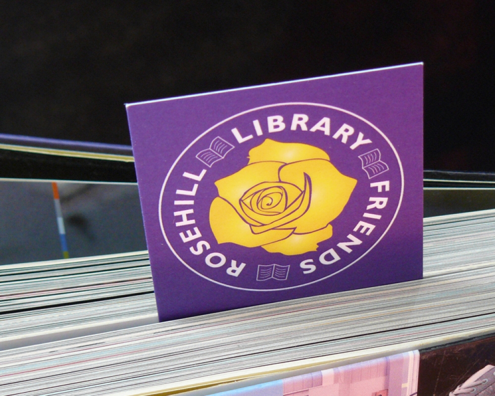Rosehill Library celebratory book mark